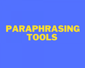 Paraphrasing tools